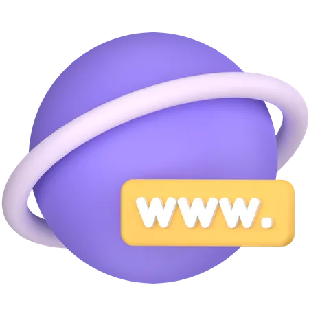 World Wide Web Icon 3D Icon