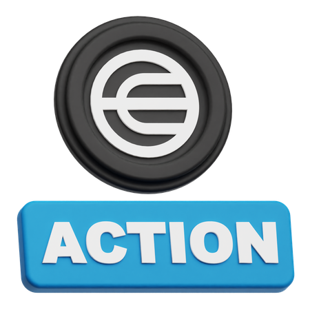 Worldcoin Action  3D Icon