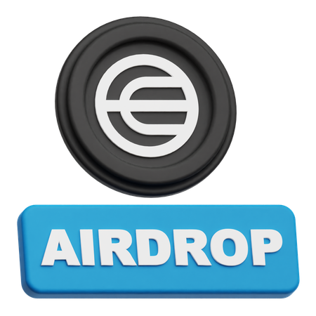 Worldcoin Airdrop  3D Icon