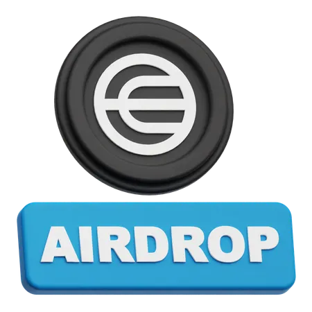Worldcoin Airdrop  3D Icon