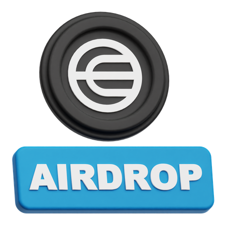 Worldcoin Airdrop  3D Icon
