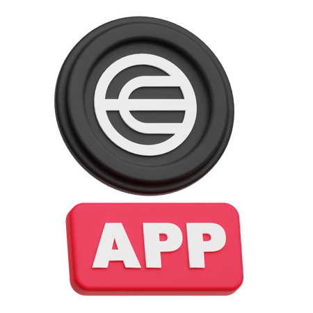 Worldcoin App  3D Icon