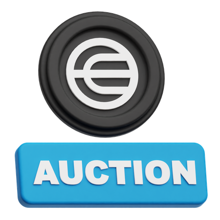 Worldcoin Auction  3D Icon