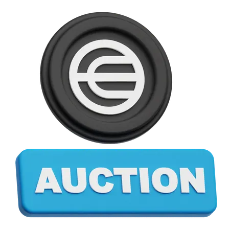 Worldcoin Auction  3D Icon