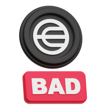 Worldcoin malo  3D Icon