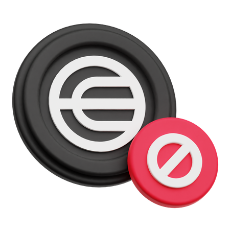 Worldcoin Ban  3D Icon