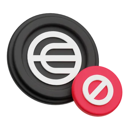 Worldcoin Ban  3D Icon