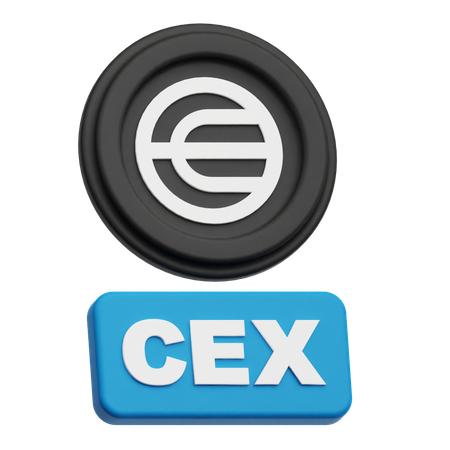 Worldcoin Cex  3D Icon