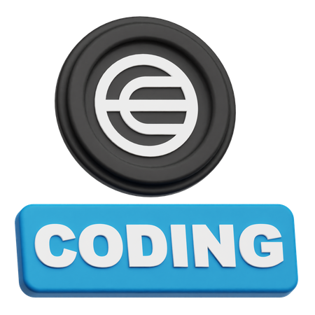 Worldcoin Coding  3D Icon
