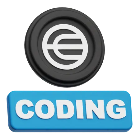 Worldcoin Coding  3D Icon