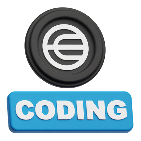 Worldcoin Coding  3D Icon
