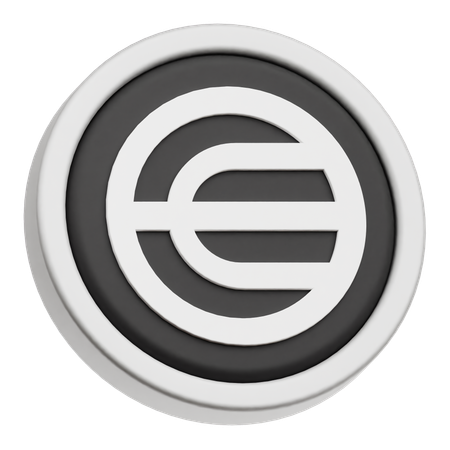 Worldcoin Coin  3D Icon