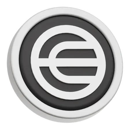 Worldcoin Coin  3D Icon