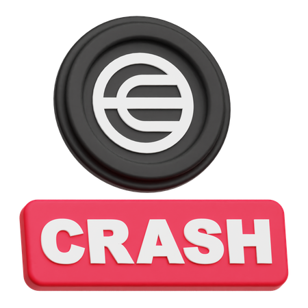 Worldcoin Crash  3D Icon