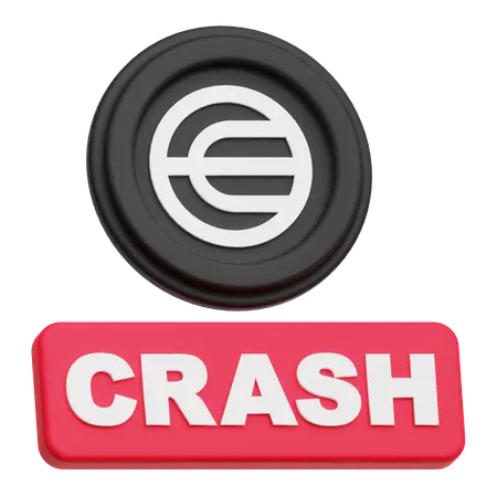 Worldcoin Crash  3D Icon