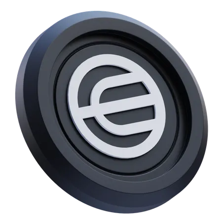 Worldcoin Cryptocurrency  3D Icon