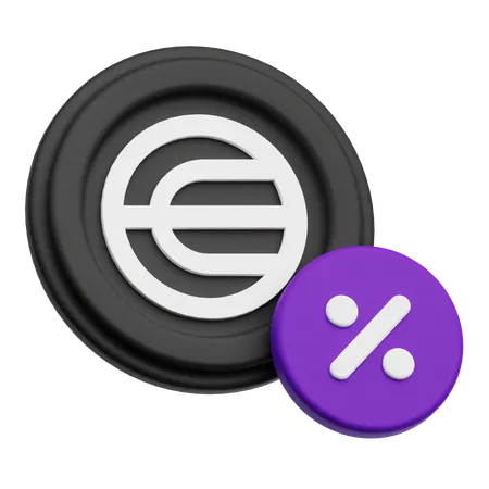 Worldcoin Disocunt  3D Icon