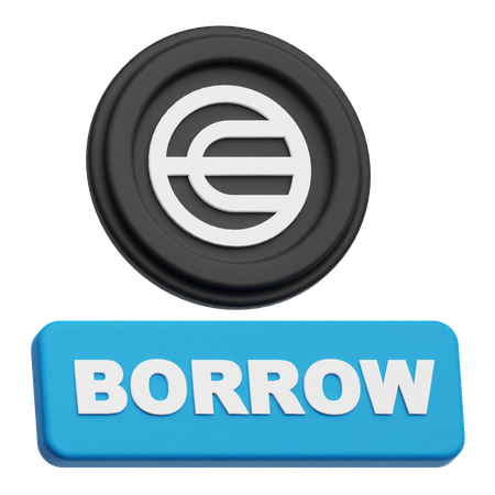Empréstimo de worldcoin  3D Icon