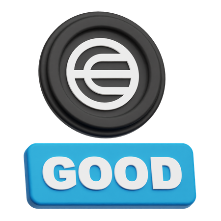 Worldcoin Good  3D Icon