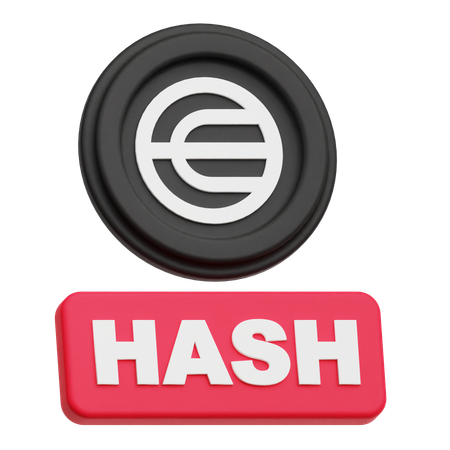 Worldcoin Hash  3D Icon