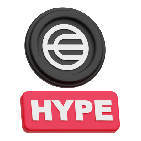 Worldcoin Hype  3D Icon