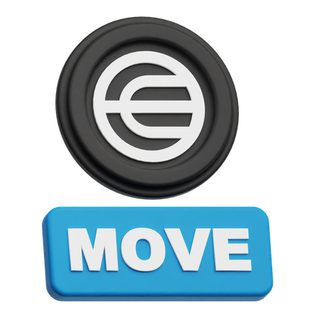 Worldcoin Move  3D Icon