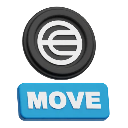 Worldcoin Move  3D Icon