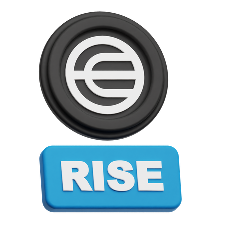 Worldcoin Rise  3D Icon