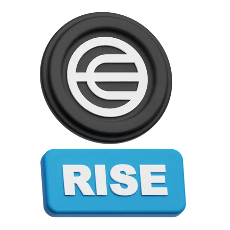 Worldcoin Rise  3D Icon