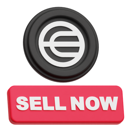 Worldcoin Sell Now  3D Icon