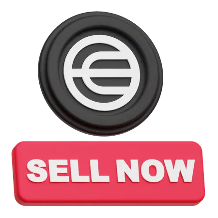Worldcoin Sell Now  3D Icon
