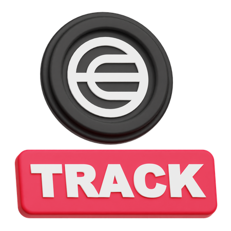 Worldcoin Track  3D Icon