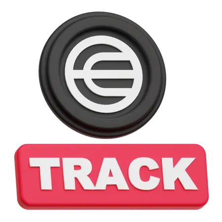 Worldcoin Track  3D Icon