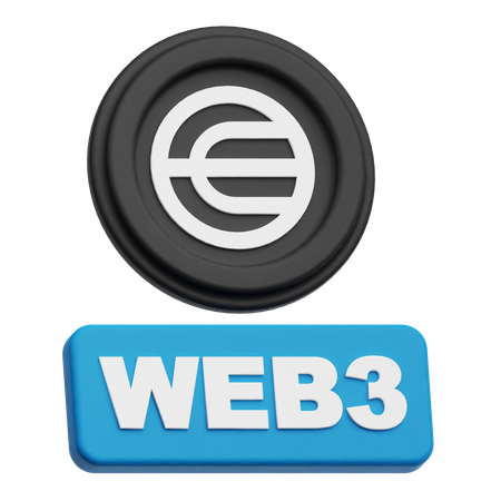 Worldcoin Web 3  3D Icon