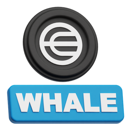 Baleia worldcoin  3D Icon