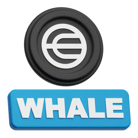 Baleia worldcoin  3D Icon