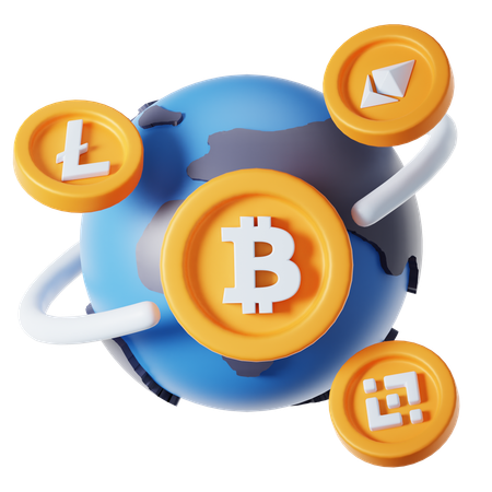 Worldwide Coin  3D Icon