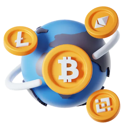 Worldwide Coin 3 D Icon 3D Icon