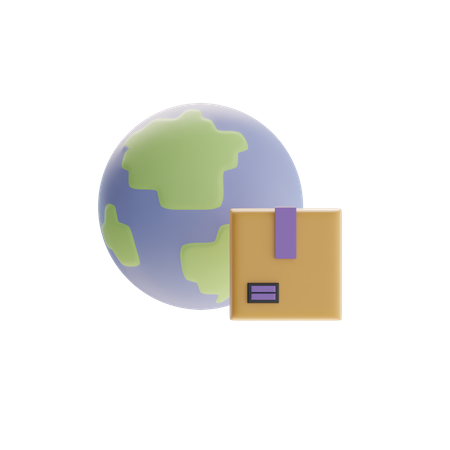 Worldwide Delivery  3D Icon