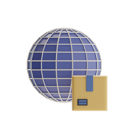 Worldwide Delivery  3D Icon