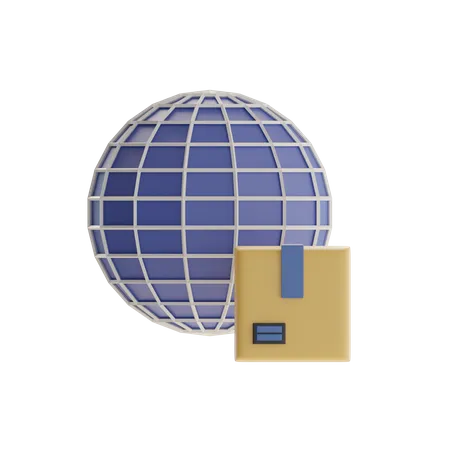 Worldwide Delivery  3D Icon