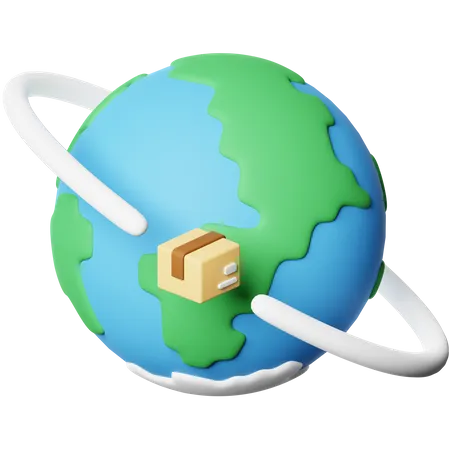 Worldwide Delivery  3D Icon