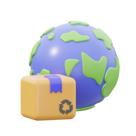 Worldwide Delivery  3D Icon