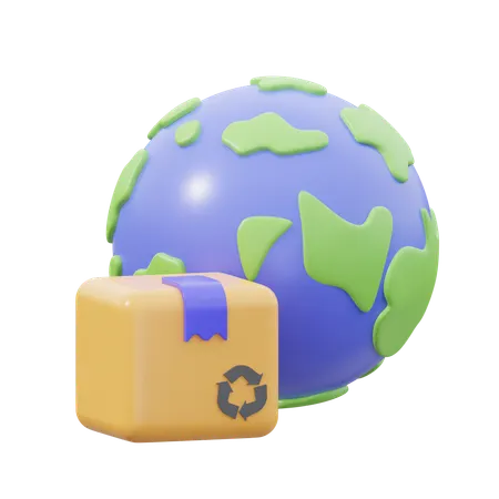 Worldwide Delivery  3D Icon