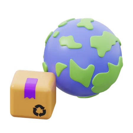 Worldwide Delivery  3D Icon