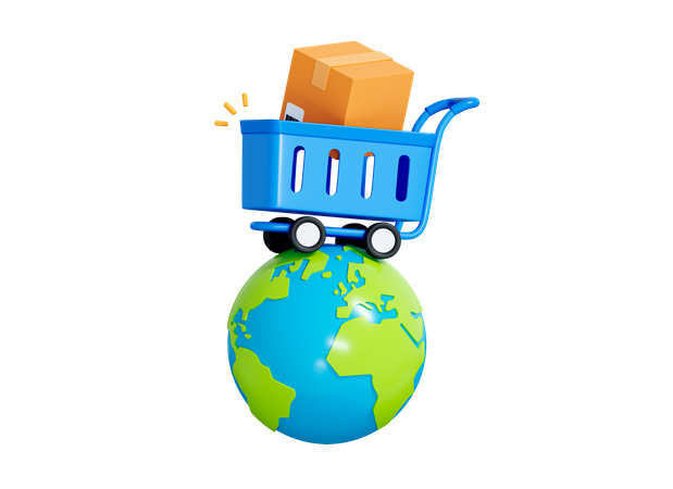 Worldwide Delivery  3D Icon