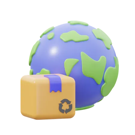 Worldwide Delivery  3D Icon