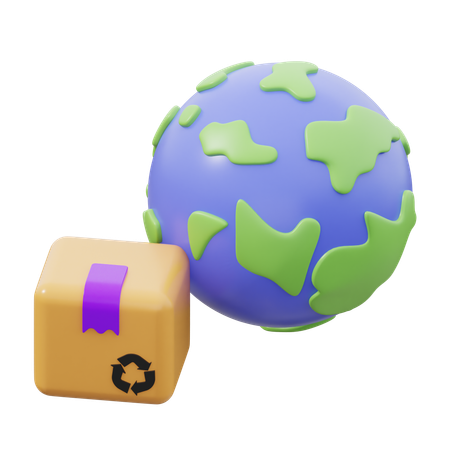 Worldwide Delivery  3D Icon