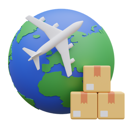 Worldwide Delivery  3D Icon