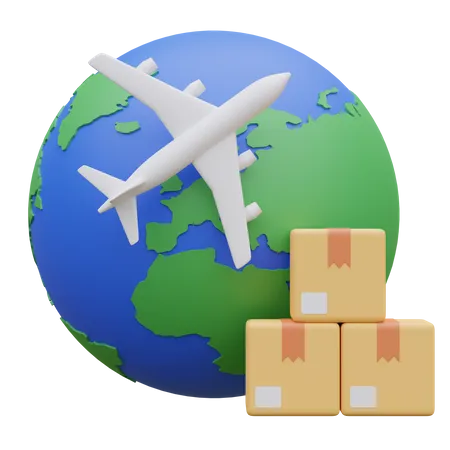 Worldwide Delivery  3D Icon